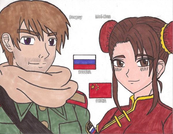 Китай и Россия аниме