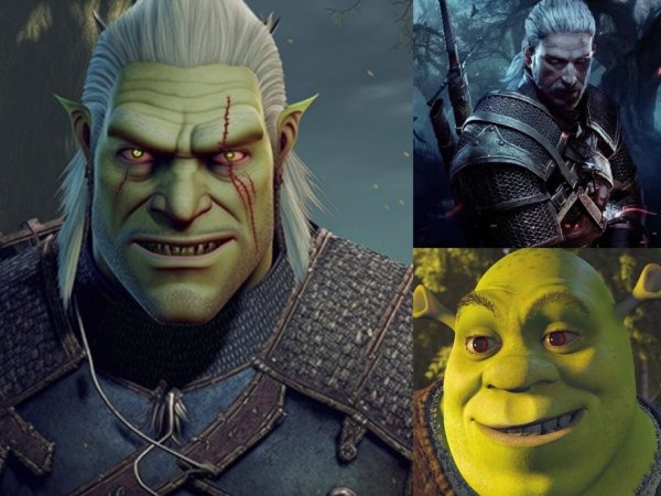 Шрек Ведьмак рабочий стол