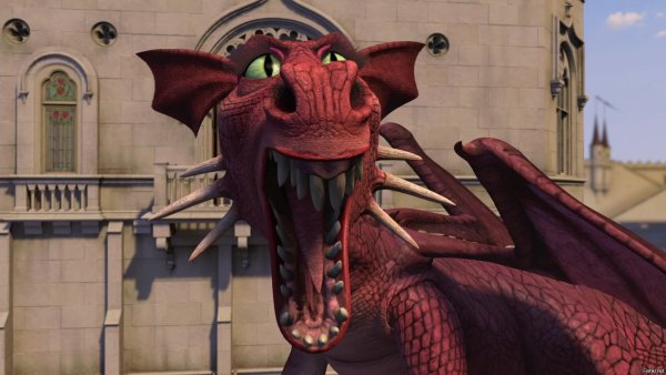 Шрек дракон и осел