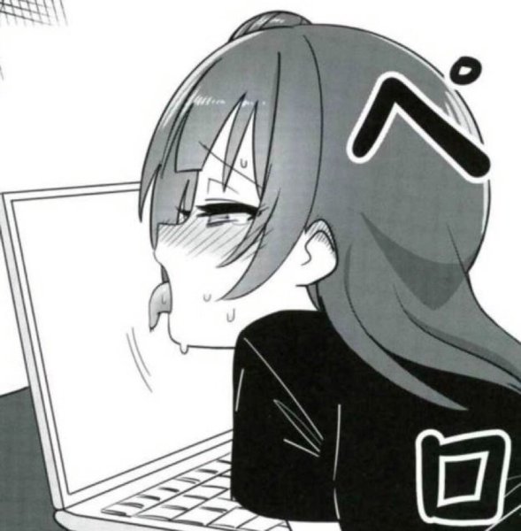 Аниме девочка облизывается