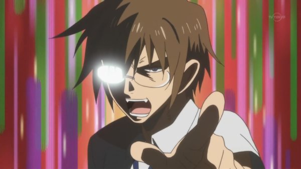 Аниме парень кричит