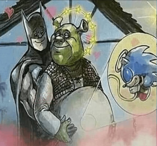 Шрек беременный от Бэтмена