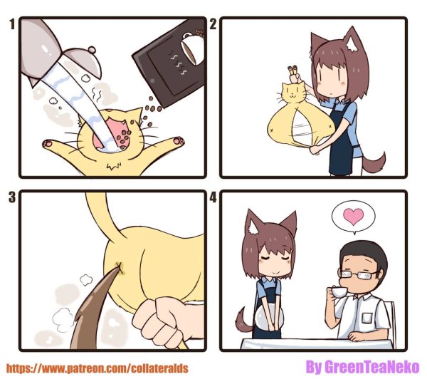 Комиксы Green Tea Neko дерево