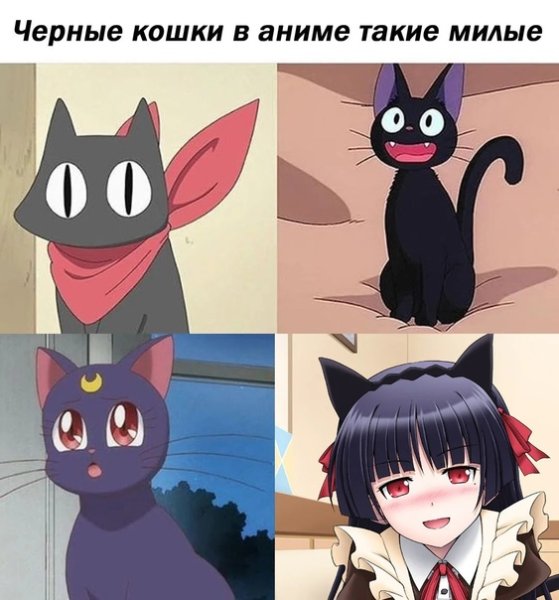 Кошки из аниме