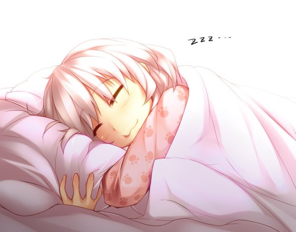 Сонная девушка аниме