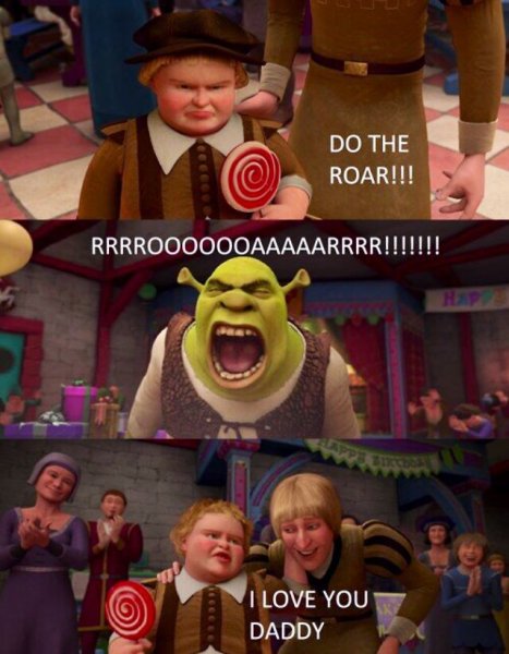 Шрек мальчик рычи