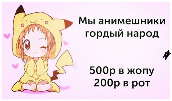 Мы анимешники гордый народ 500р
