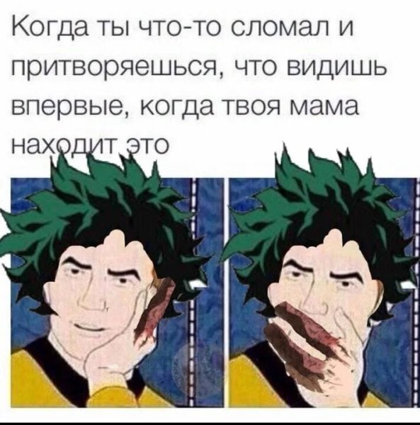 Мемы по моей геройской Академии