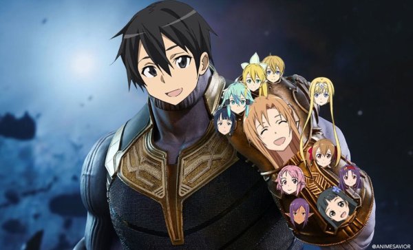 Sword Art online Кирито гарем