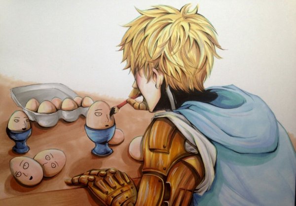 Сайтама и Генос аниме