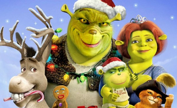 Шрек Мороз зеленый нос мультфильм