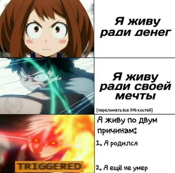 Моя геройская Академия Мем