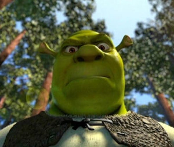 Шрек в одежде принца