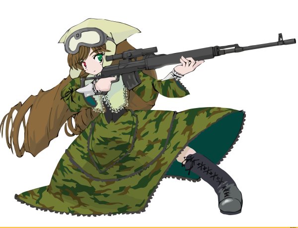 Снайпер в камуфляже