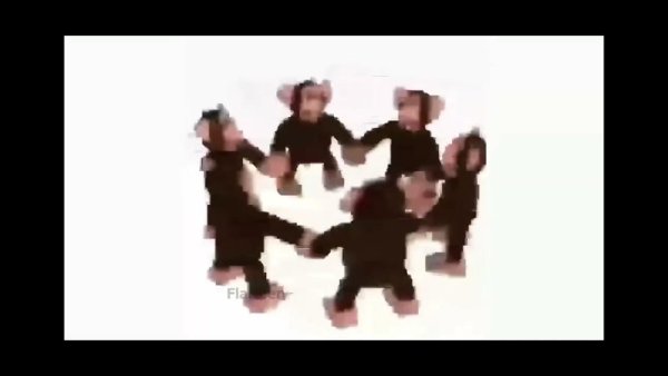 Обезьяна пляшет