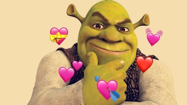 Валентинка с Шреком