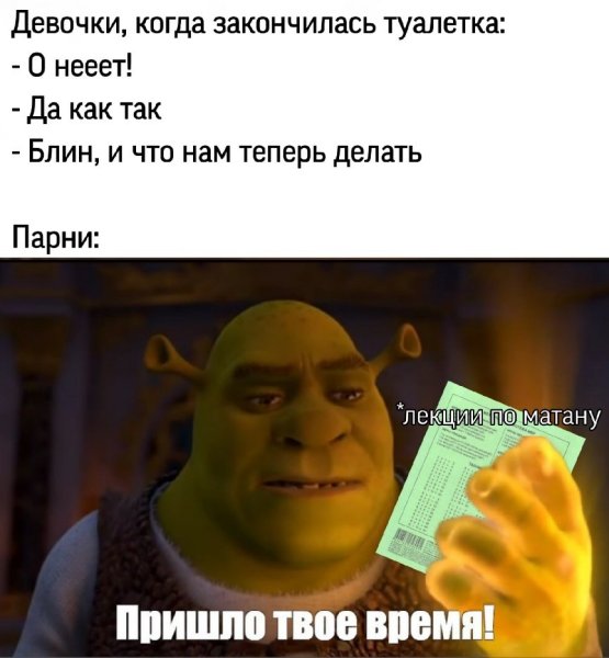 Шрек Мем шаблон