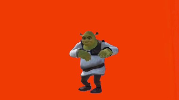 Танцующий Шрек хромакей