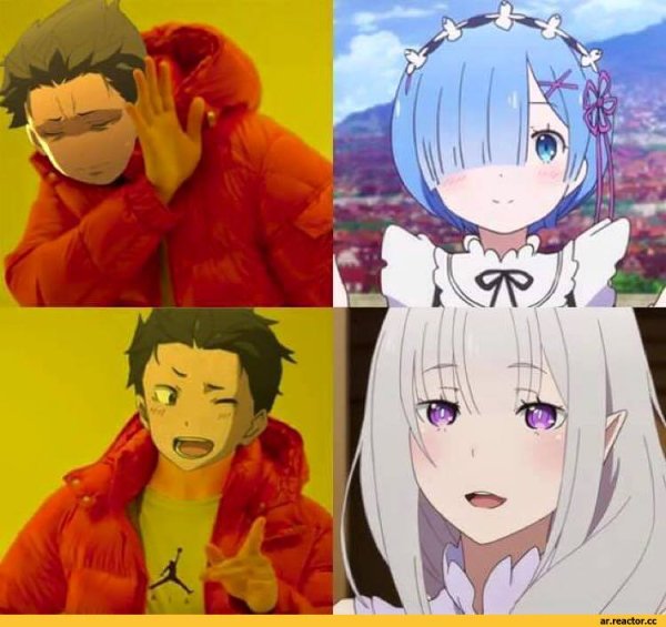 Аниме мемы Ре Зеро