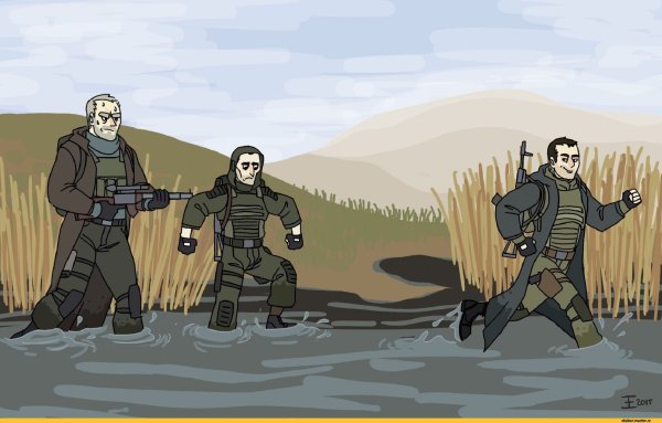 Сталкер стрелок шрам и дегтярёв