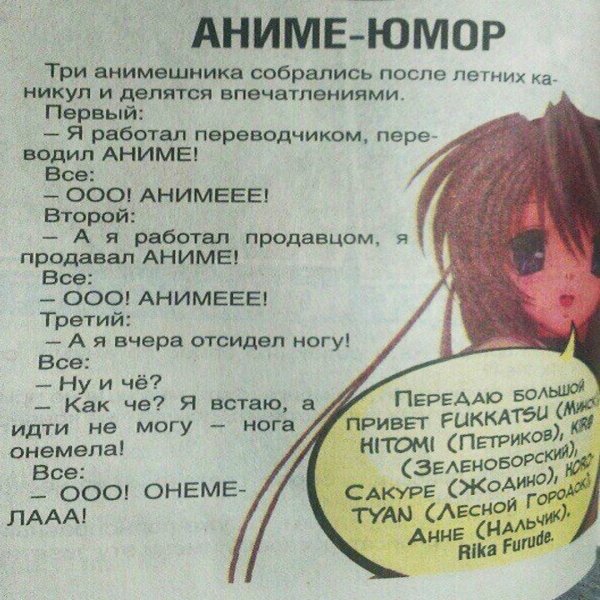 Мини словарик АНИМЕШНИКА