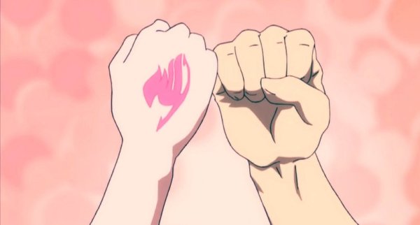 Аниме пожимают руки