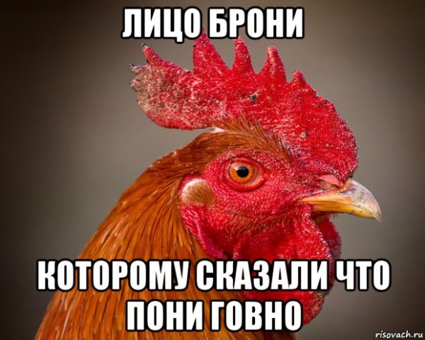 Петух надпись