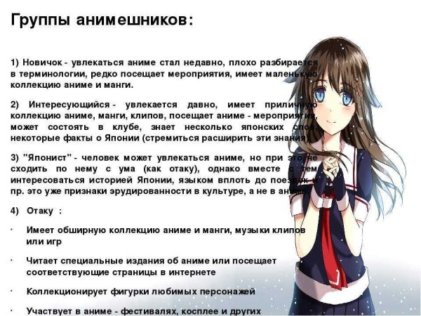 Типы анимешников