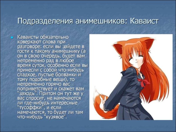 Типы анимешников