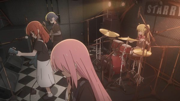 Аниме одинокий рокер тихоня