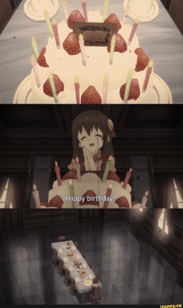 С днём рождения меня аниме