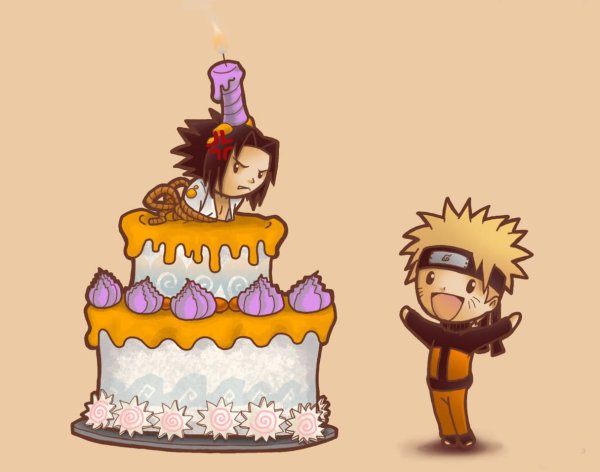 Открытка с днём рождения в стиле аниме