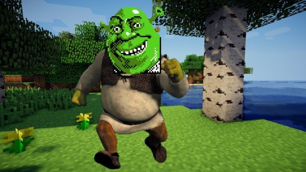 Мод на Шрека в МАЙНКРАФТЕ