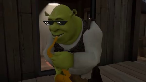 Шрек с трубой