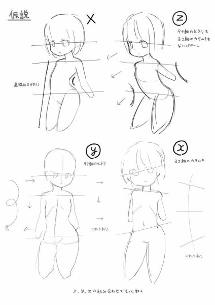 Фигуры аниме для рисования