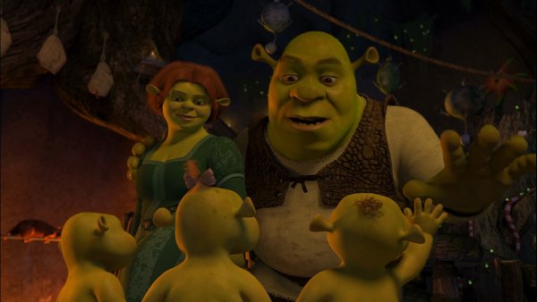 Шрек Мороз, зеленый нос мультфильм 2007