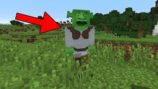 Мод на Шрека в МАЙНКРАФТЕ
