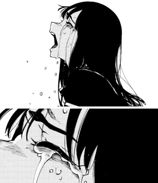 Манга девушка плачет