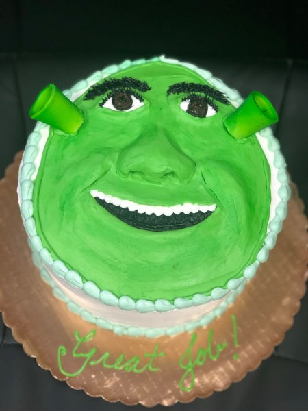 Торт болото Шрека