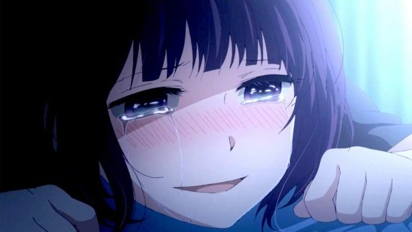 Ханаби Ясураока плачет