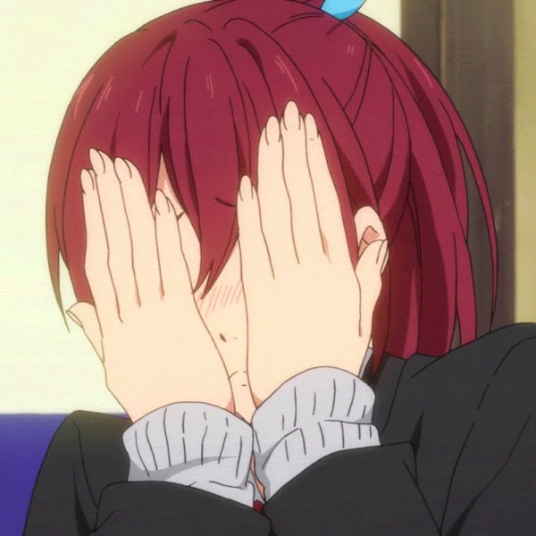 Аниме девушка смущается