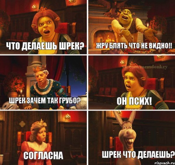 Ага поверил ну и бредятина Шрек Мем