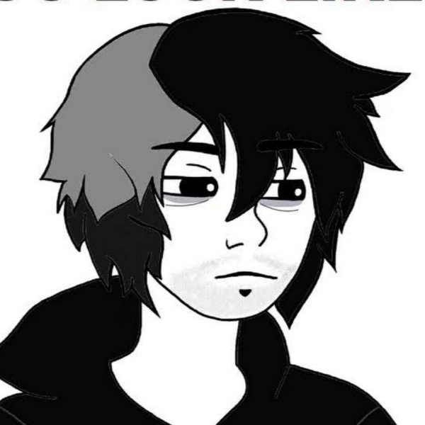 Мем парень с черными волосами