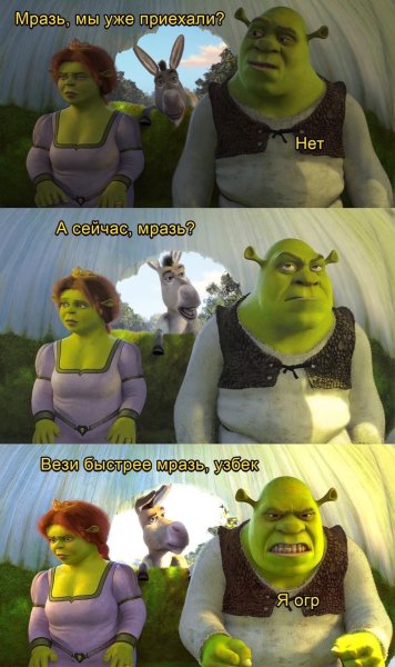 Мы уже приехали осел из Шрека