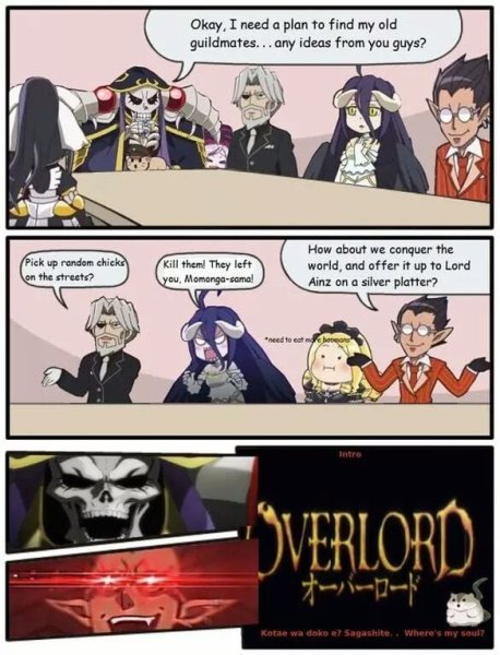 Аниме Overlord мемы