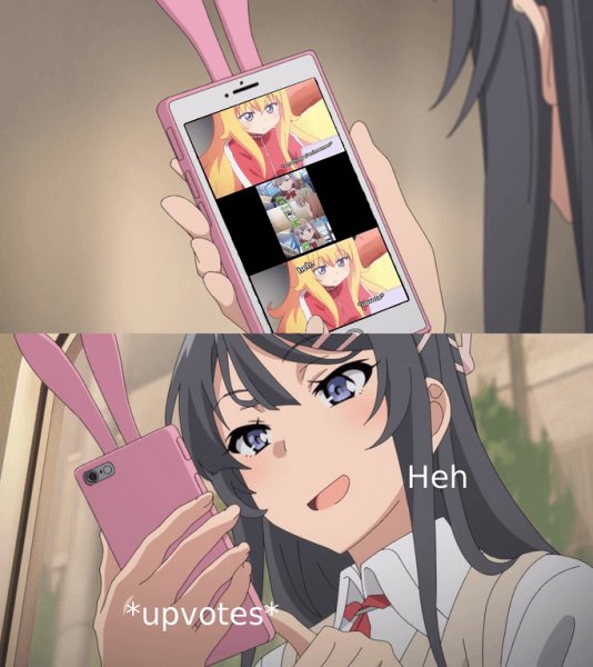 Аниме Мем хех