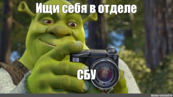 Шрек с камерой