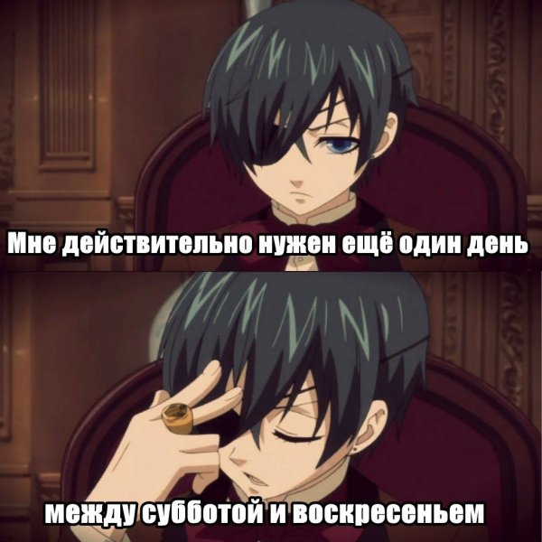 Приколы аниме темный дворецкий