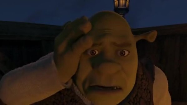 Грустный Шрек
