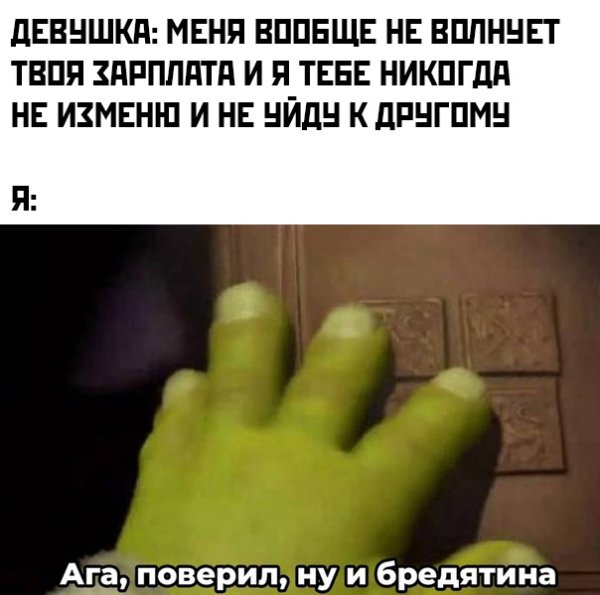 Ага поверил ну и бредятина Шрек Мем